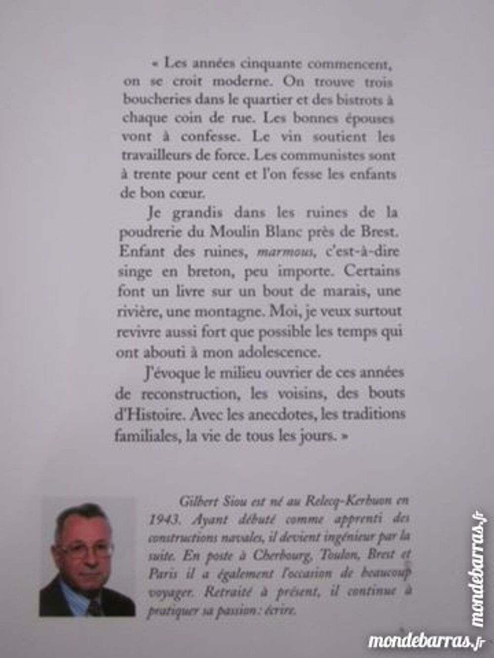 MARMOUS par GILBERT SIOU Livres et BD