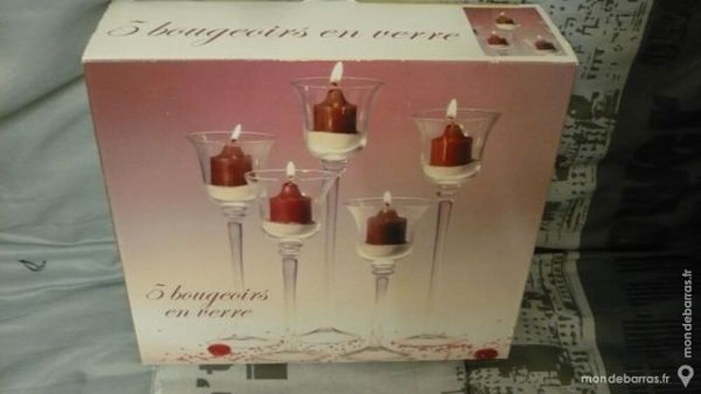 bougeoirs en verre Décoration