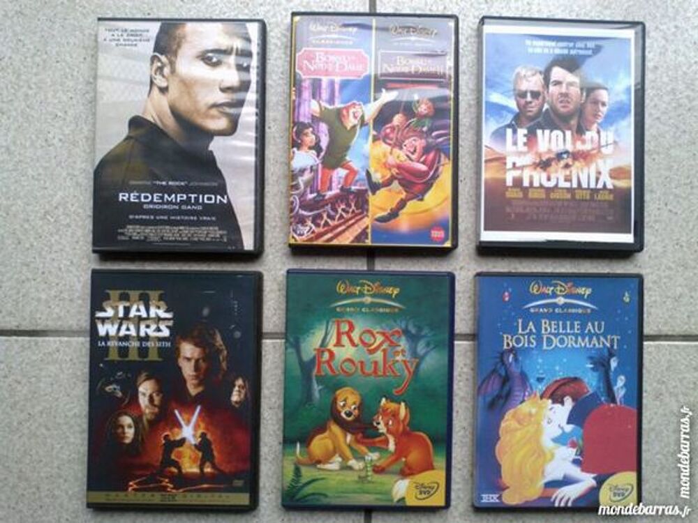 Lot DVD ou &agrave; l'unit&eacute; DVD et blu-ray