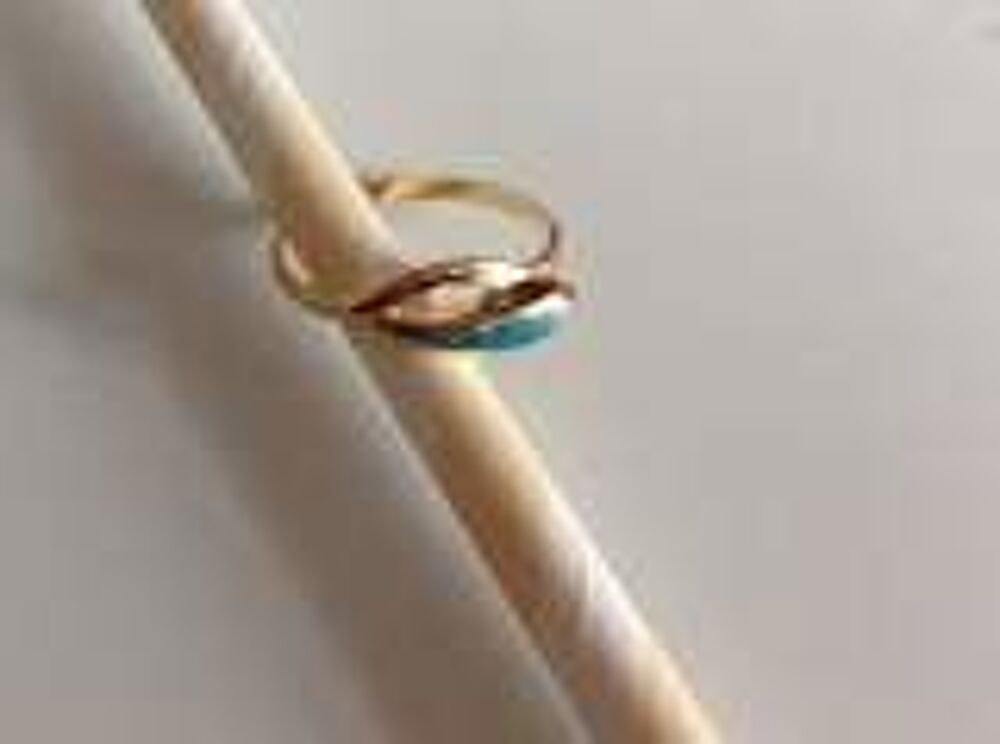 Bague plaqu&eacute; or Bijoux et montres