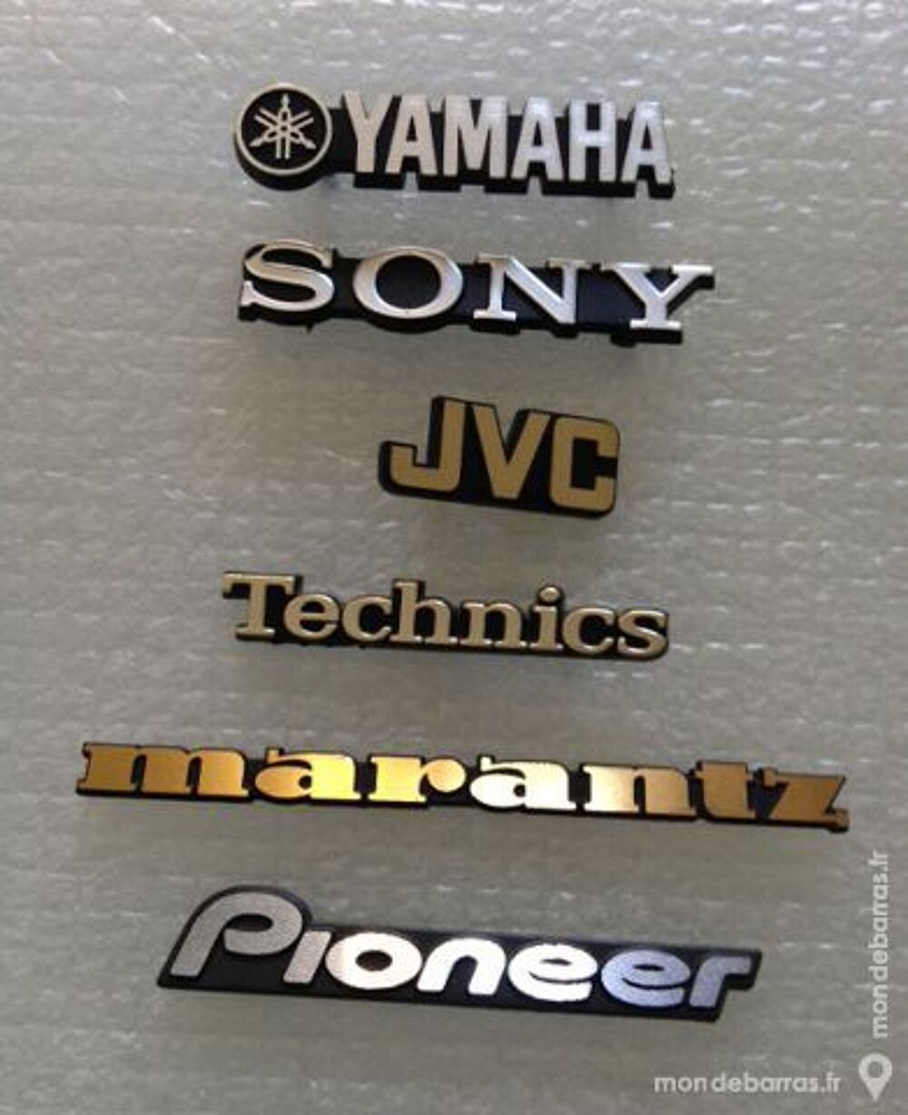 Logos Pioneer, Yamaha, Sony etc… d'origine Audio et hifi