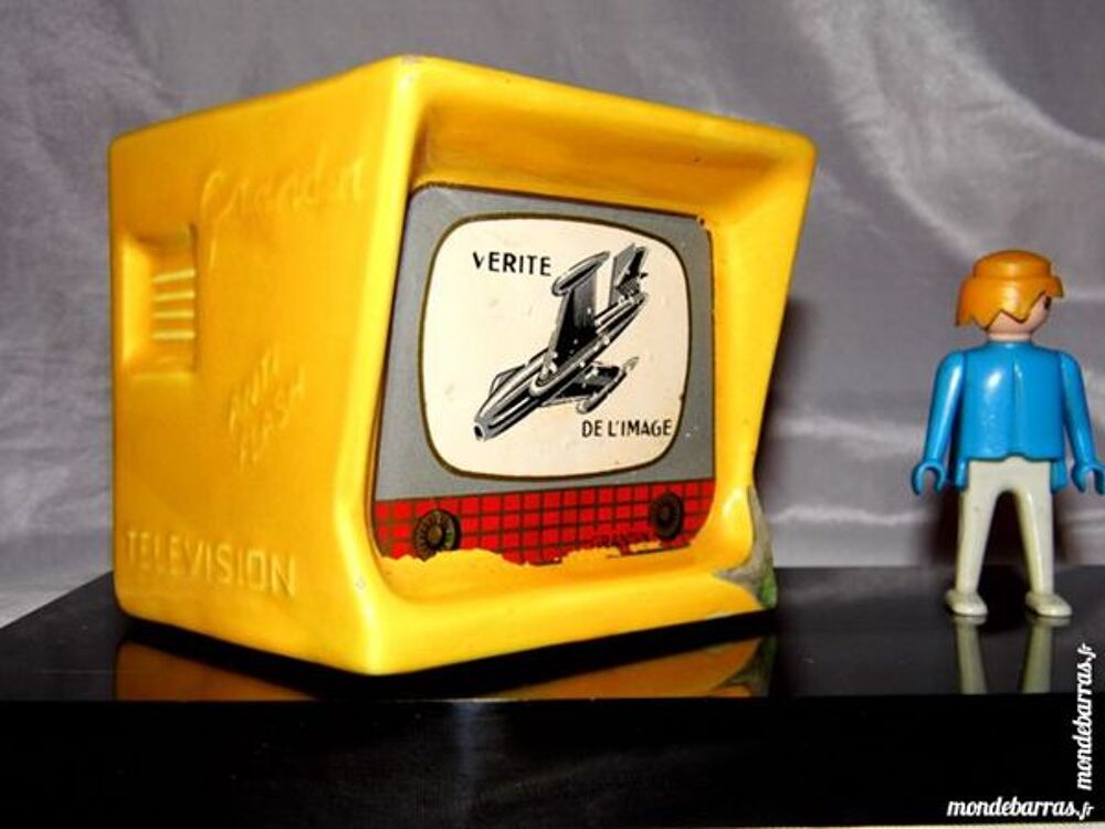 Faience publicitaire T&eacute;l&eacute;vision ann&eacute;es 60 vintage Décoration
