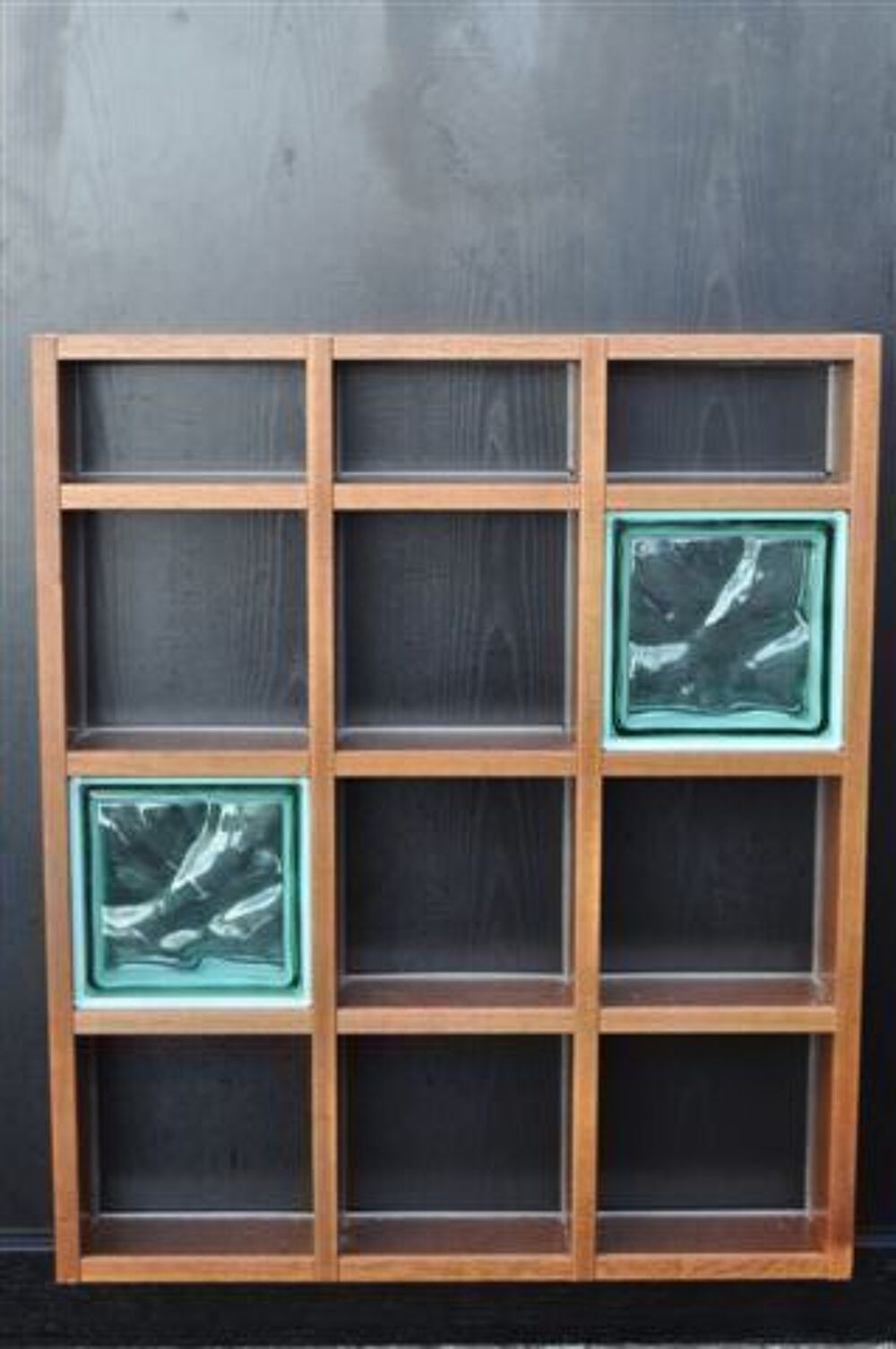 Kits de montage en bois noyer pour briques de verre Bricolage