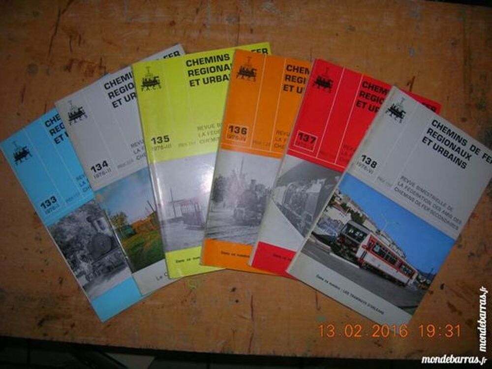 REVUE Revue&nbsp;&nbsp; CHEMIN DE FER REGIONNAUX ET URBAIN 