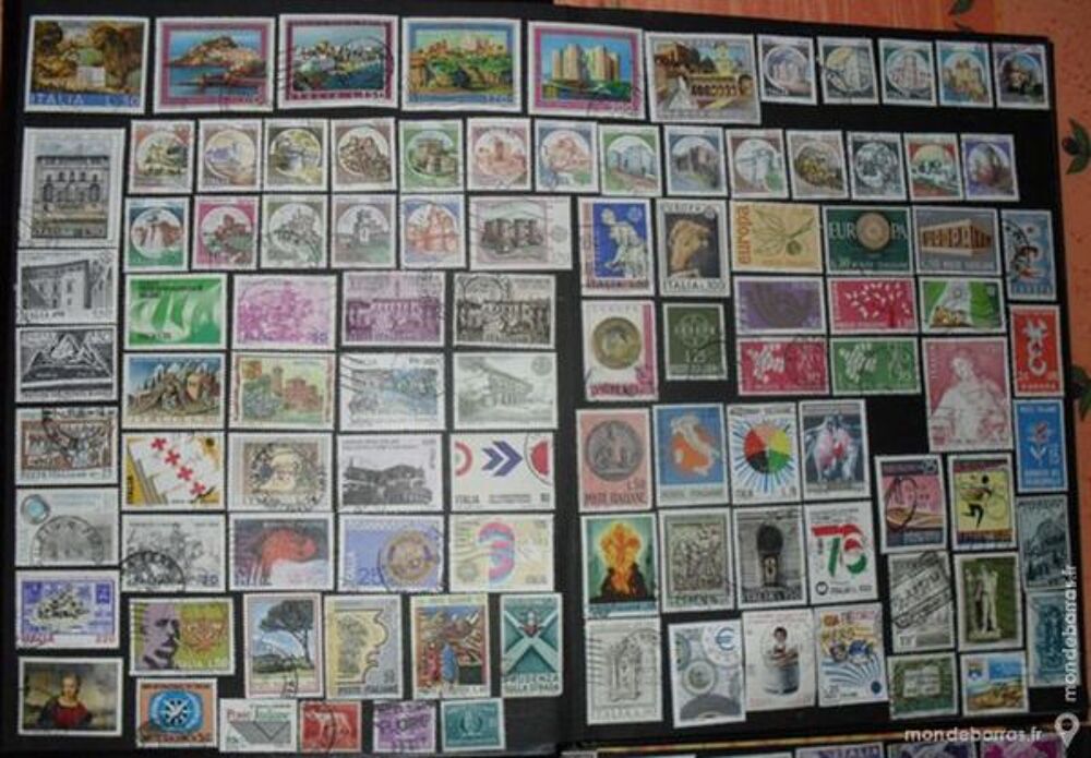 Lot de 311 timbres oblit&eacute;r&eacute;s d'ITALIE. 