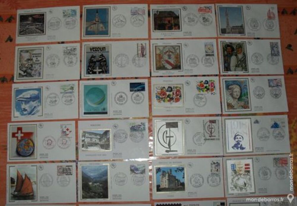 34 enveloppes 1er jour 1981-1989 