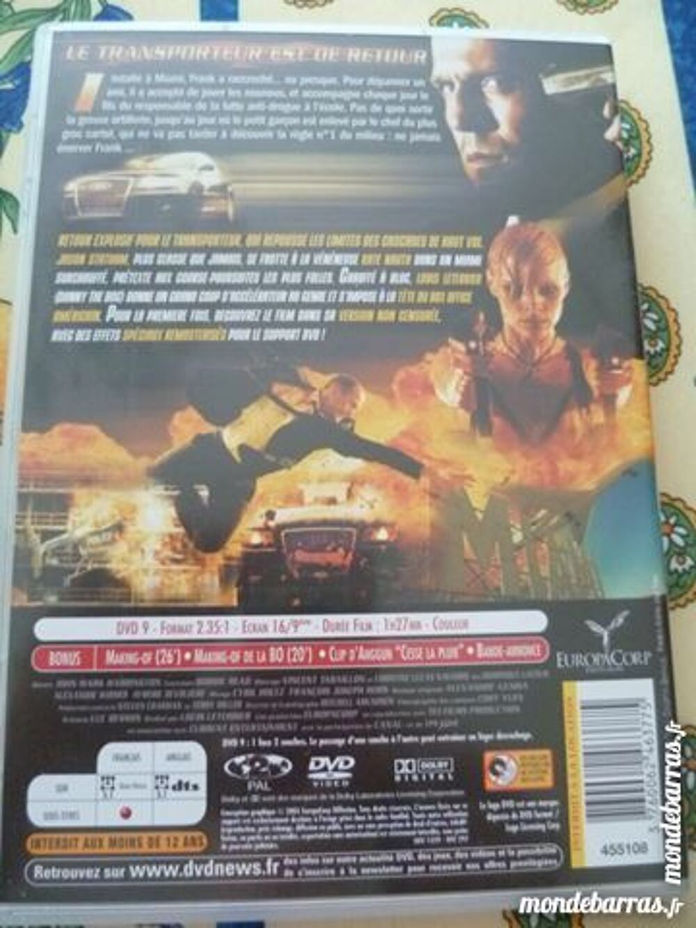 DVD transporteur action film cinema TV statham jas DVD et blu-ray