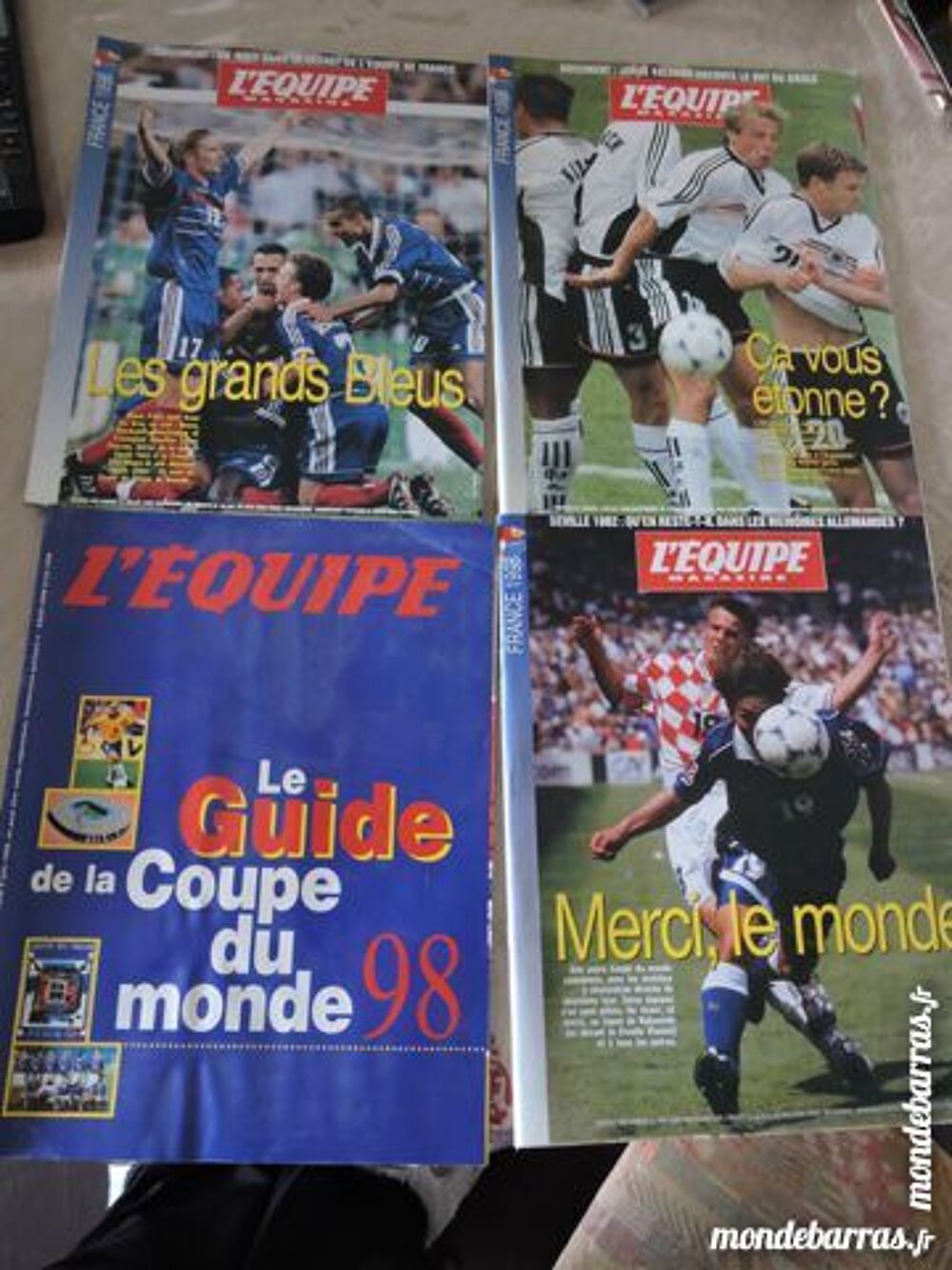 4 numeros Coupe du Monde 1998 Livres et BD