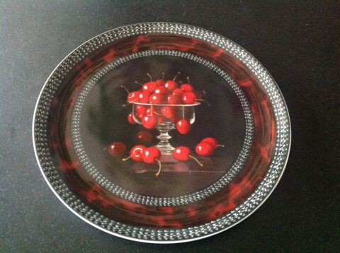 Service à fruits cerises porcelaine Bernardaud 1000 Fontvieille (13)