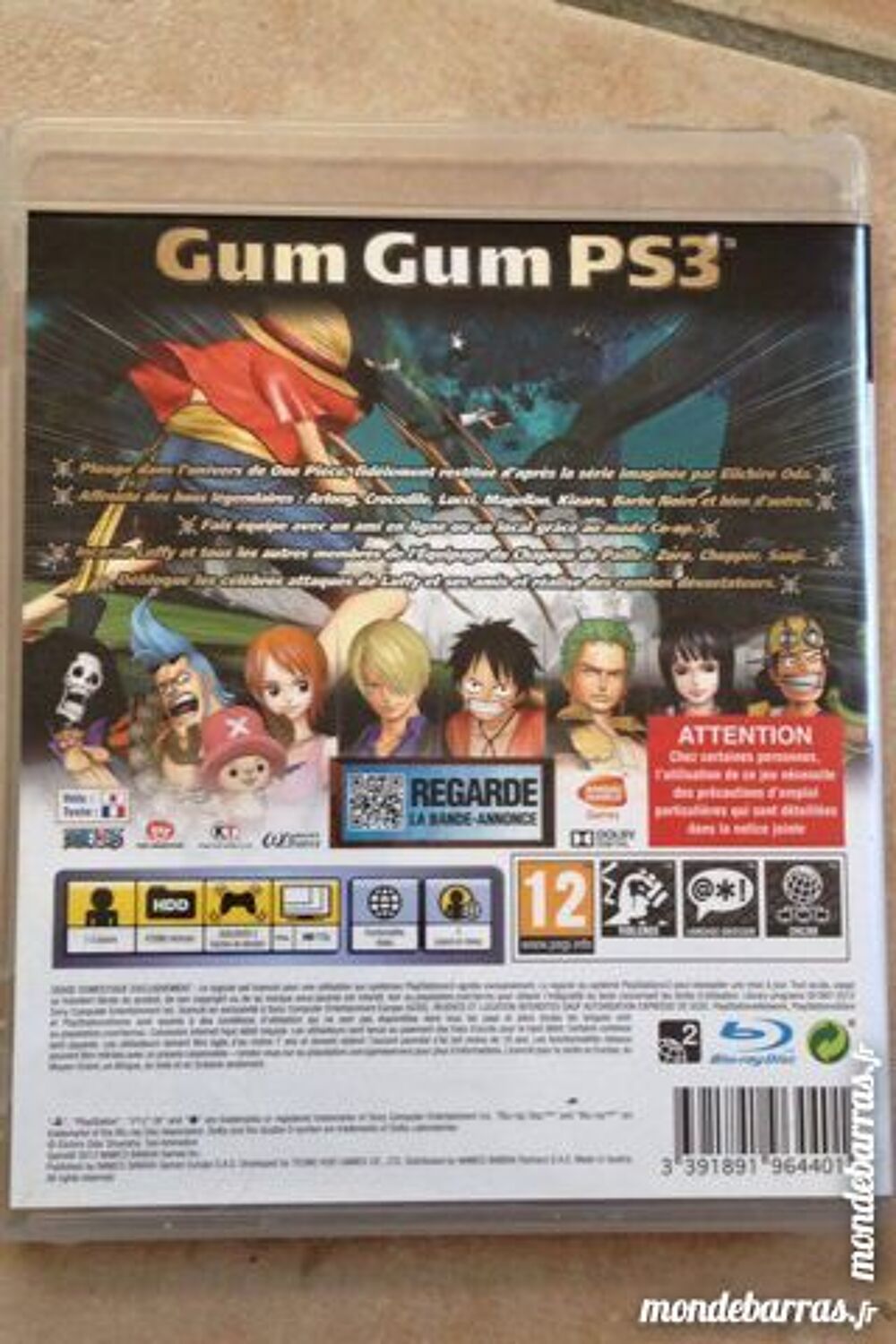 Jeu One Piece PS3 Consoles et jeux vidéos