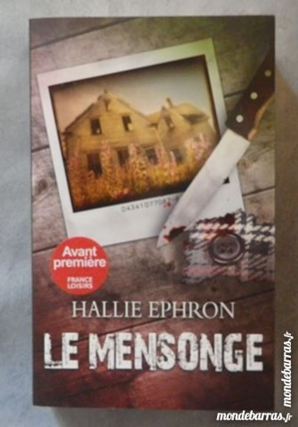THRILLER LE MENSONGE de Hallie EPHRON Livres et BD