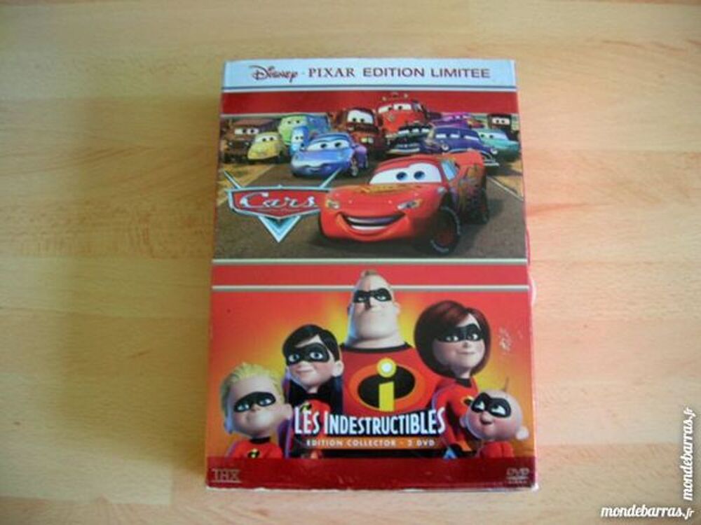 DOUBLE DVD CARS et LES INDESTRUCTIBLES - Disney DVD et blu-ray