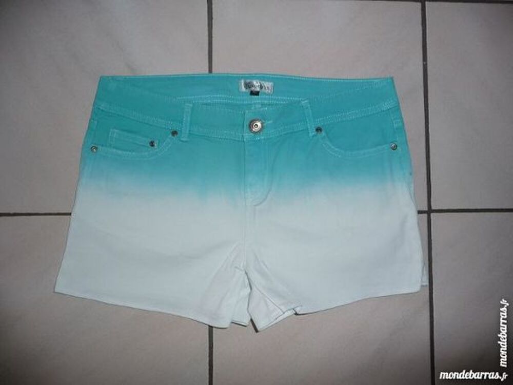 Short Tie &amp; Dye Turquoise Taille 40 - NEUF Vtements