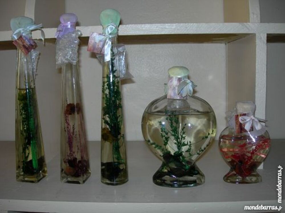 Bougies bouteilles verre lot de 5 Décoration