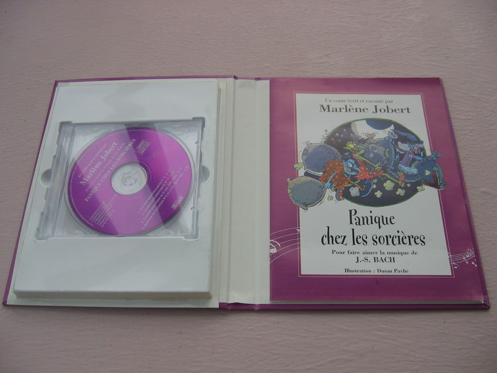 CD+livre enfants: &quot; Panique chez les Sorci&egrave;res&quot; CD et vinyles