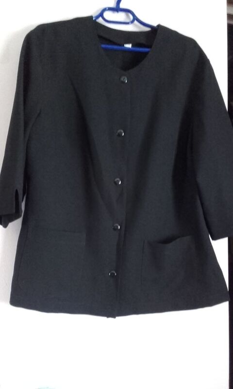 Veste noire manches 3/4 5 tampes (91)