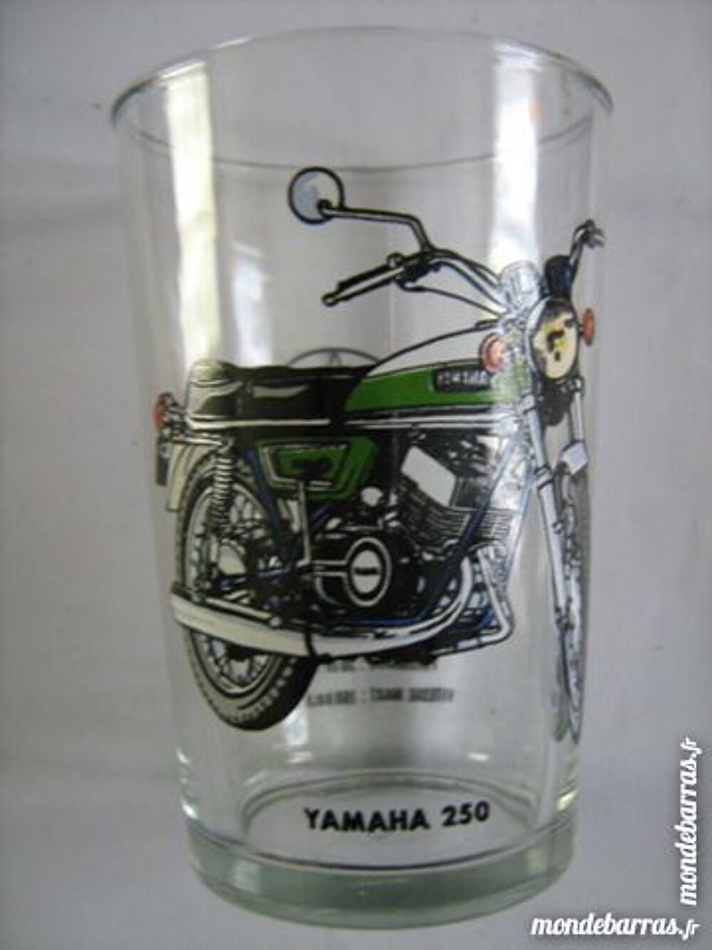 VERRE DECORE MOTO YAMAHA 250 
