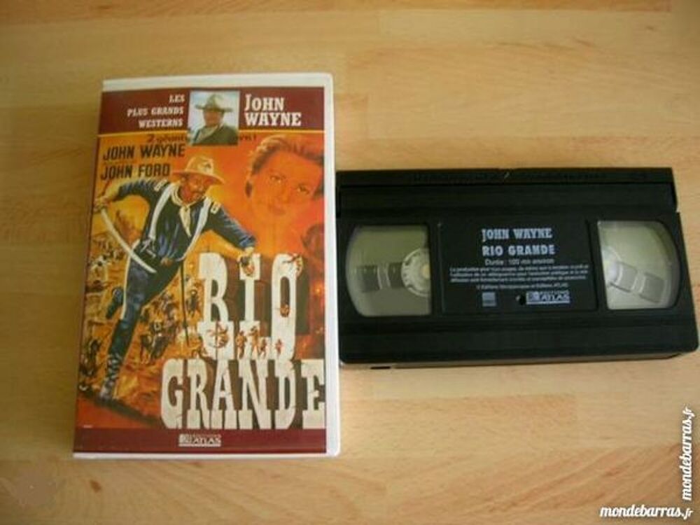 K7 VHS RIO GRANDE - WESTERN John Wayne DVD et blu-ray