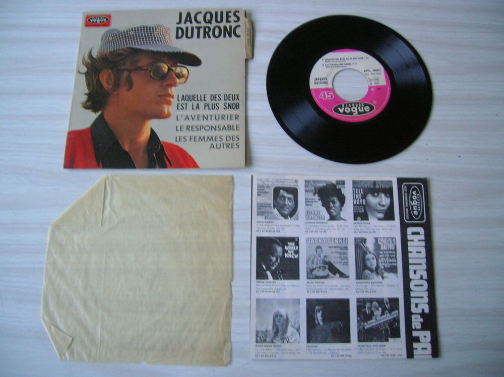 45 TOURS EP JACQUES DUTRONC Laquelle des deux CD et vinyles