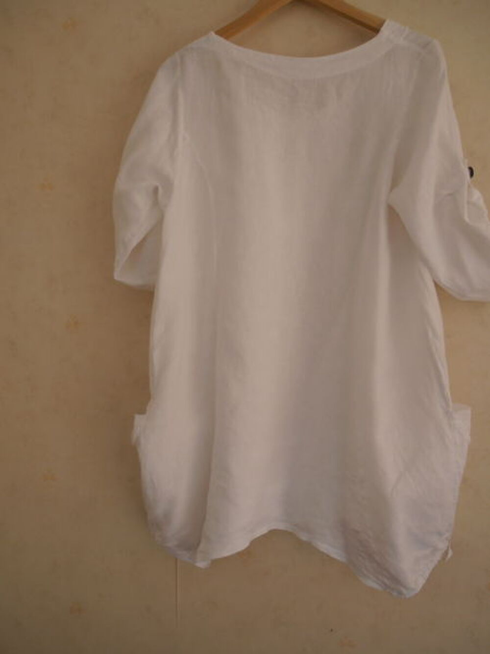 Tunique en lin blanche Vêtements