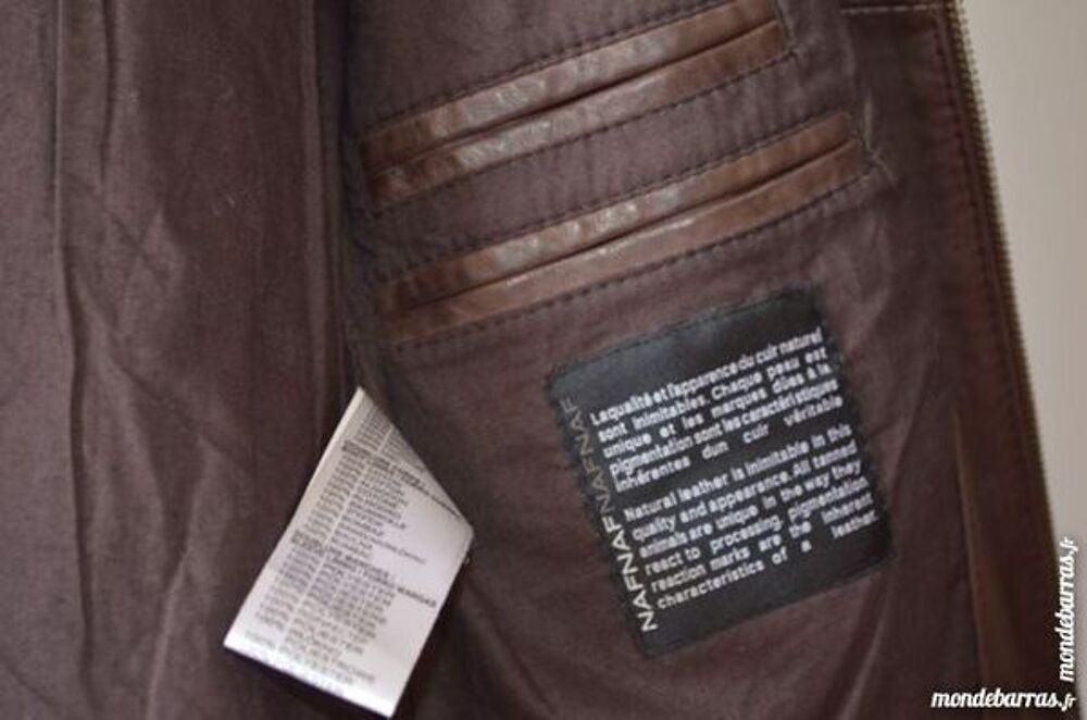 Blouson en cuir NAF NAF Vêtements
