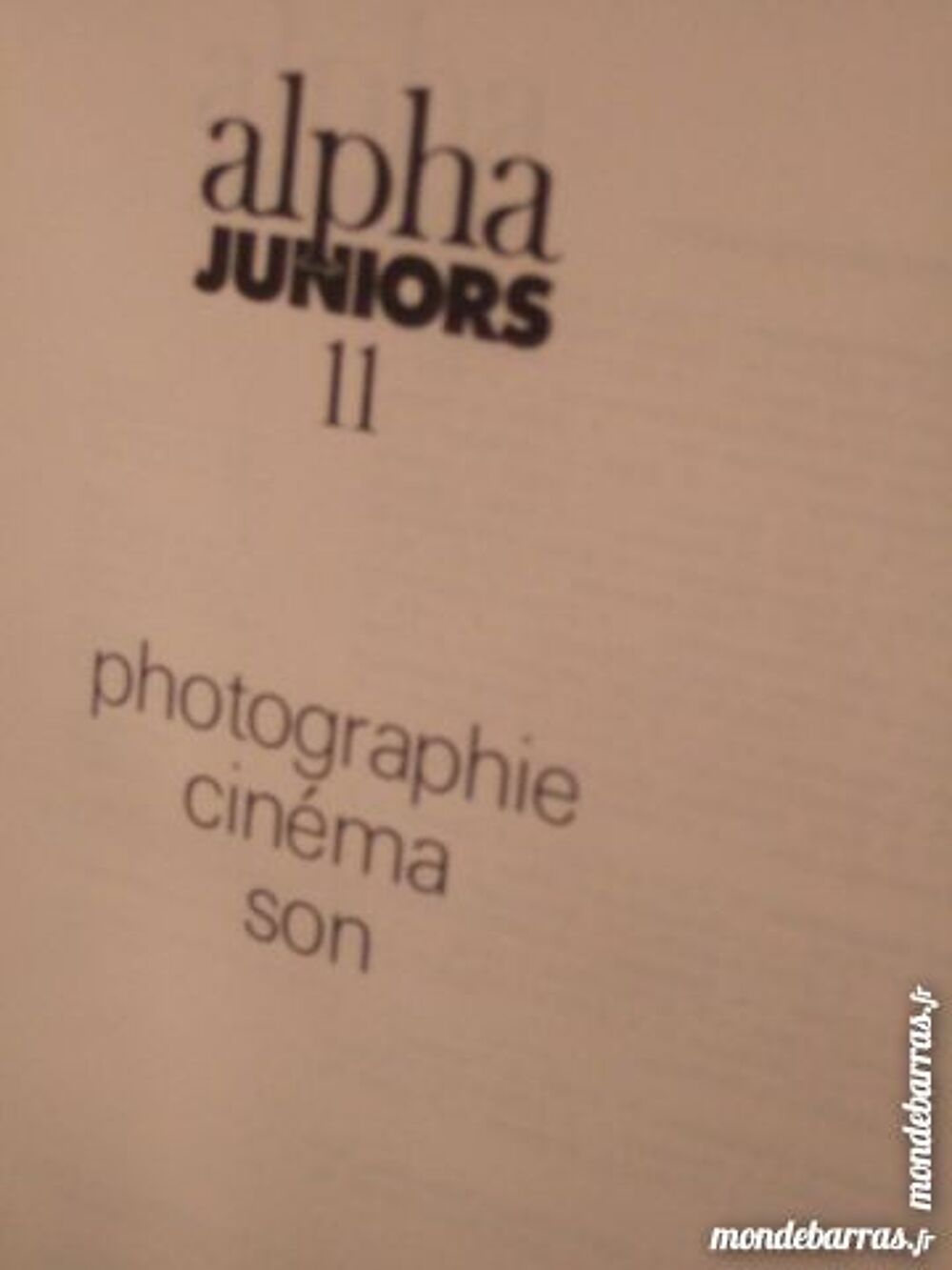 COLLECTION ALPHA JUNIORS 