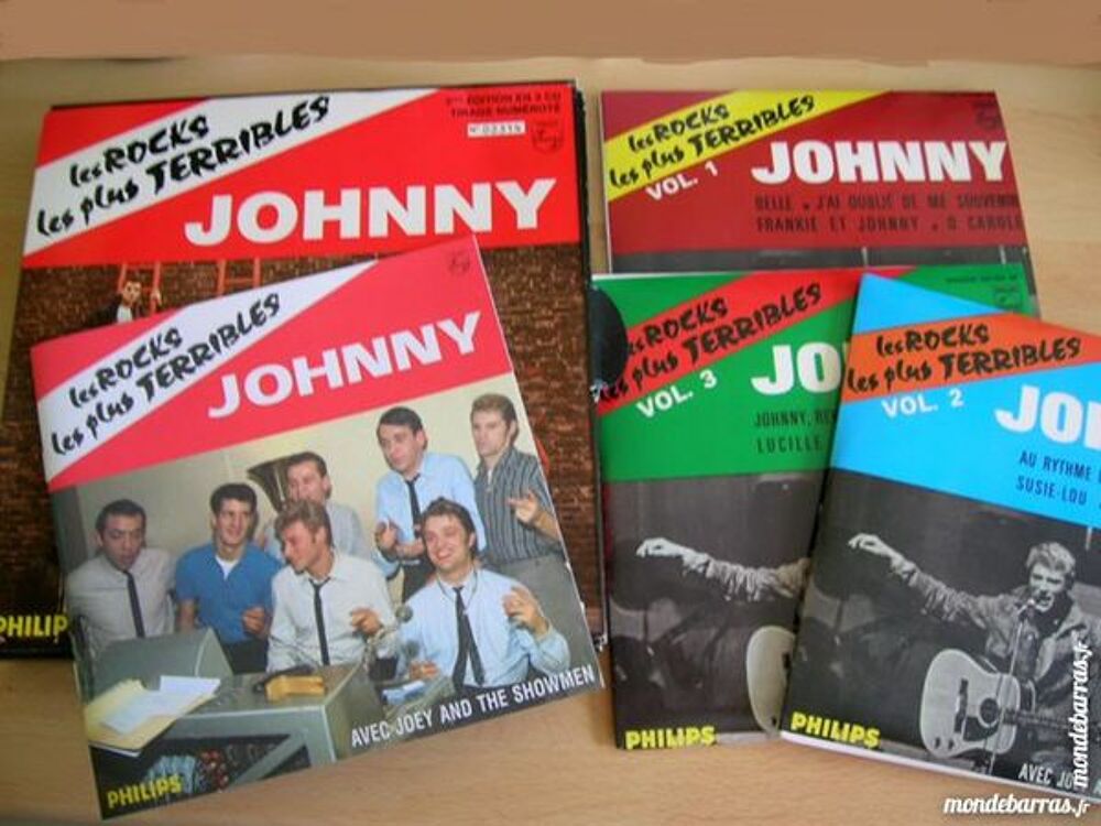 COFFRET 3 CD JOHNNY HALLYDAY Les rocks les + terribles CD et vinyles