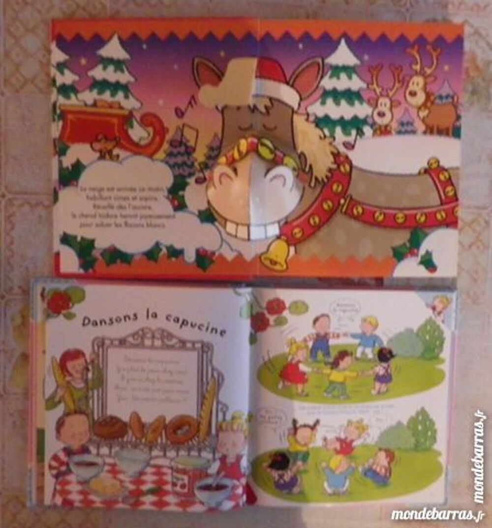 LOT 2 LIVRES ENFANTS JOIES DE L'HIVER ET CHANSONS Livres et BD