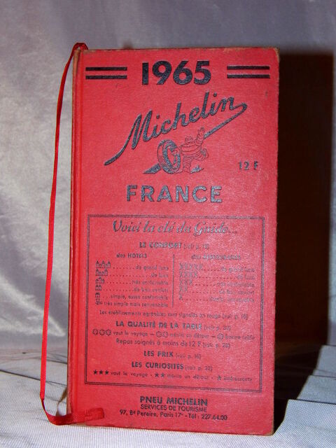 Guide michelin 1965 guide rouge France 30 Dunkerque (59)