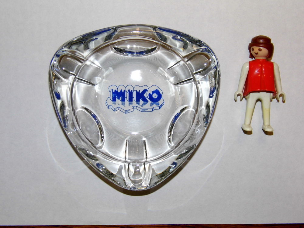 Cendrier vintage glace MIKO publicit&eacute; ancienne 