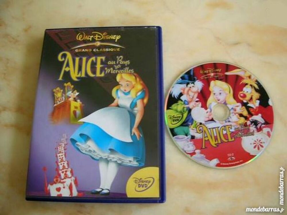 DVD ALICE AU PAYS DES MERVEILLES N&deg;15 W.Disney ORIGINAL DVD et blu-ray