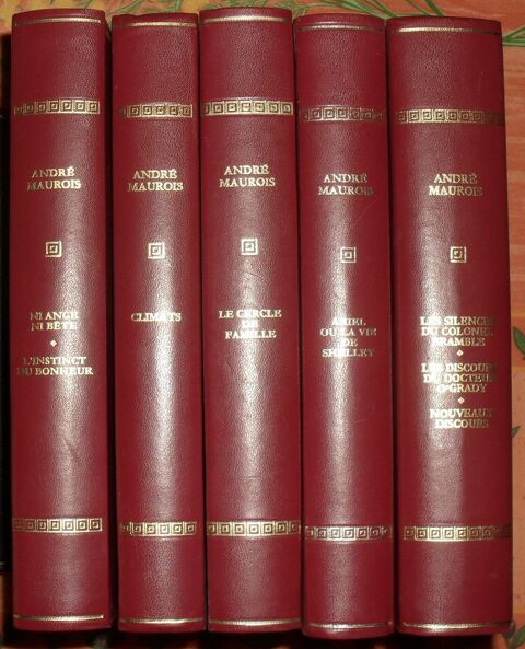 Les Immortels Chefs-d'Oeuvre  Maurois Andr 5 volumes 50 Montreuil (93)