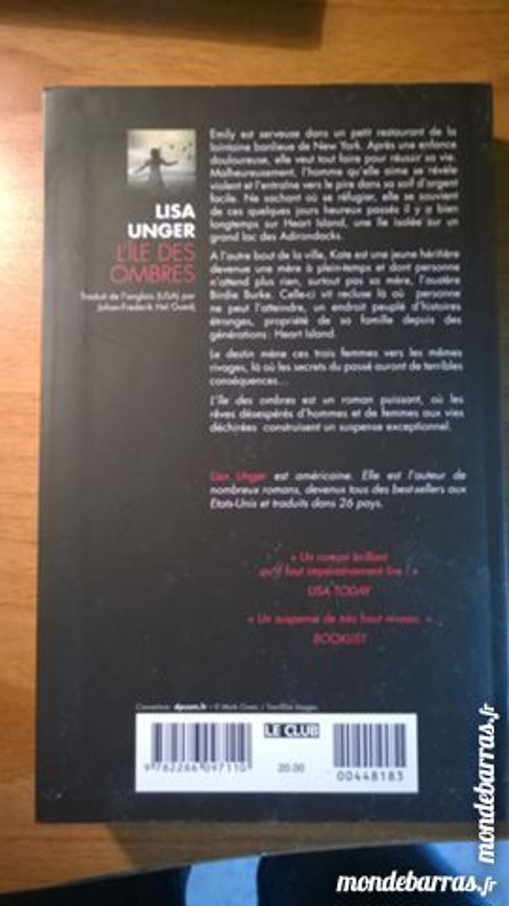 Lisa Unger - l'Ile des Ombres Livres et BD