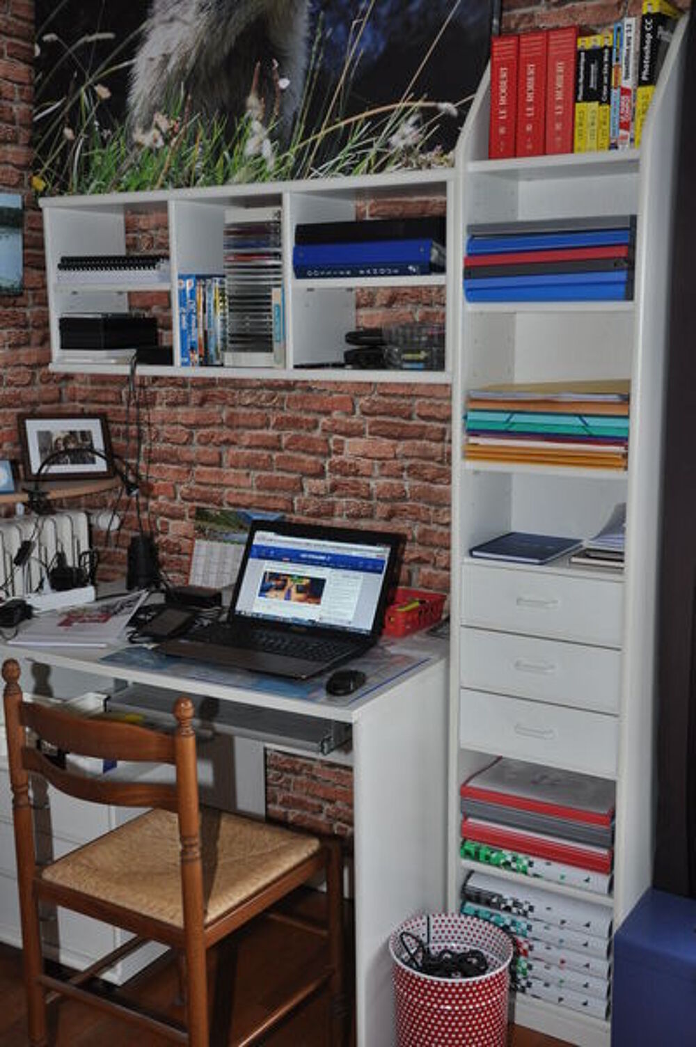 ensemble bureau blanc Meubles
