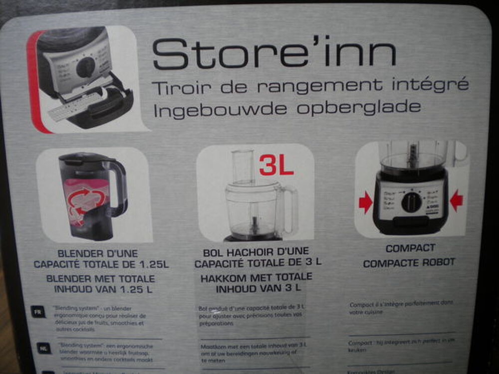 Robot seb store INN sucessor 3l noir neuf Electroménager