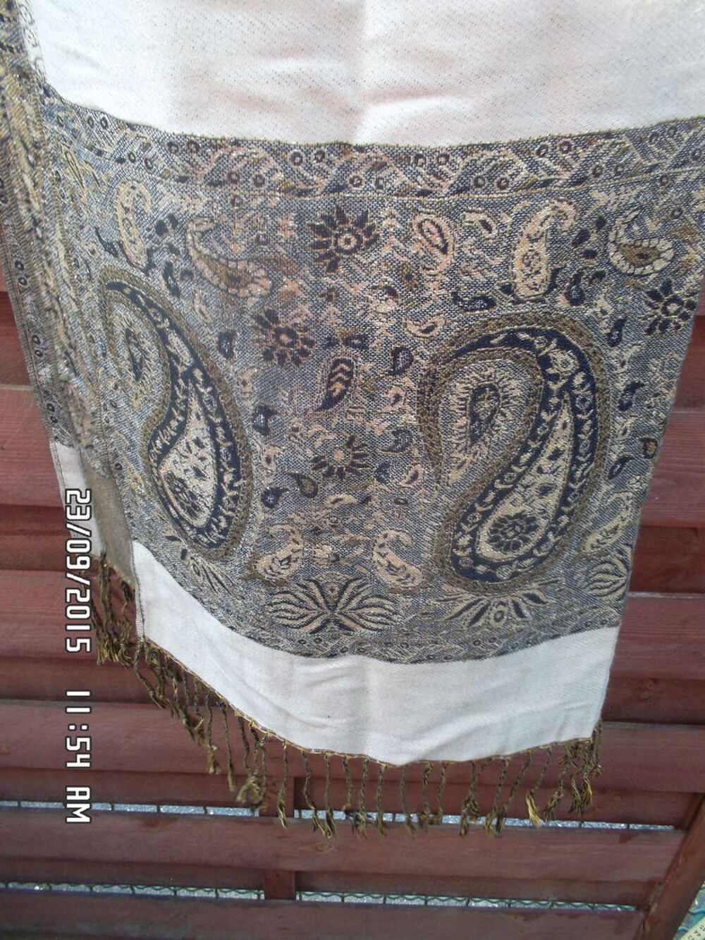 FOULARD BEIGE*JUSTE 2E*KIKI60230 Maroquinerie
