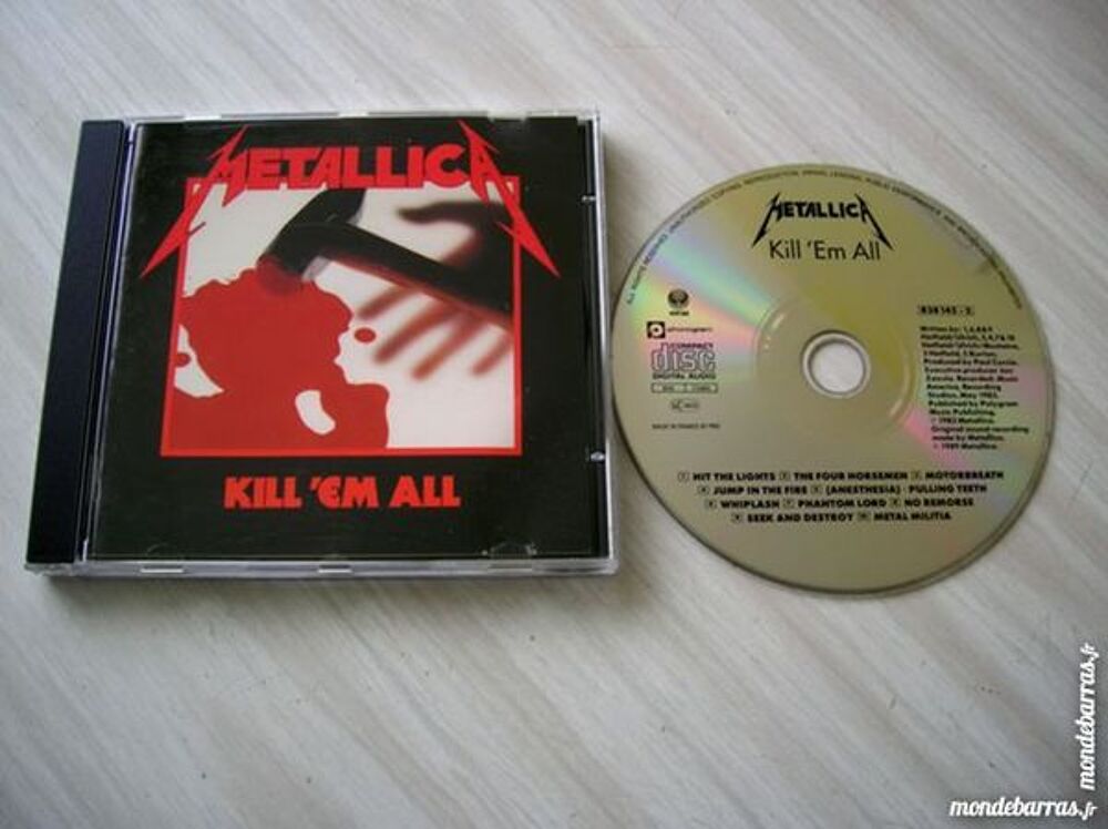 CD METALLICA Kill'em all CD et vinyles