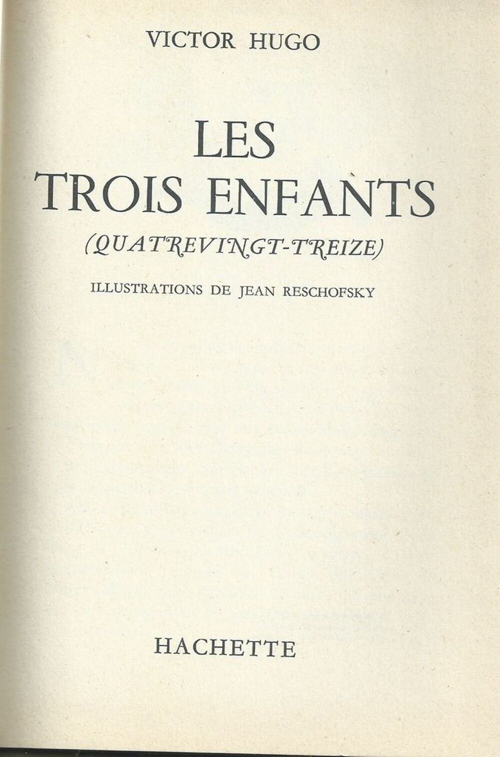 1 livre les trois enfants 1959 Livres et BD