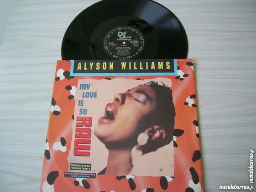 MAXI 45 TOURS ALYSON WILLIAMS My love is so raw CD et vinyles