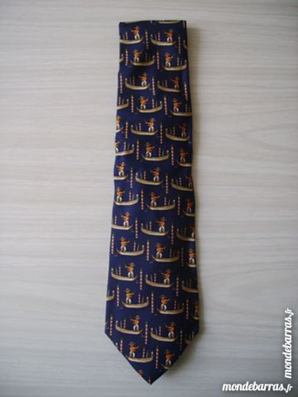 CRAVATE en soie Bleue Bijoux et montres