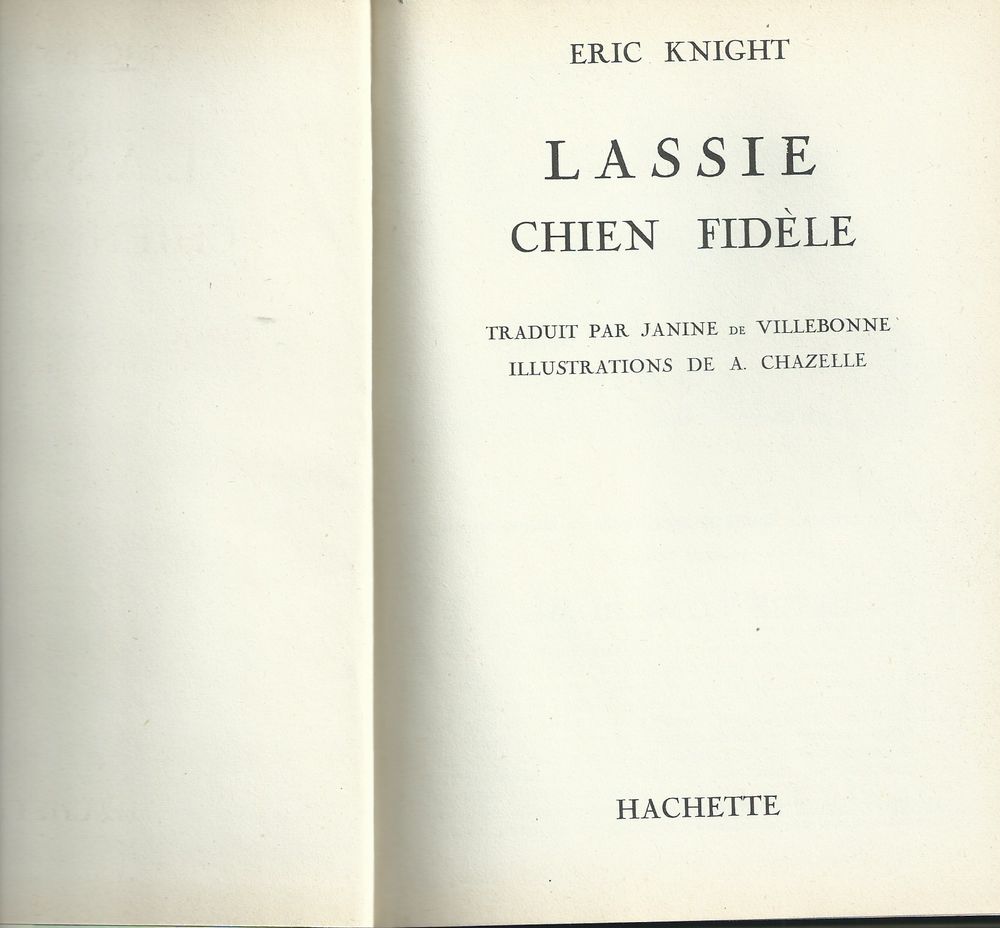 1 livre ,lassie chien fid&egrave;le 1953 Livres et BD