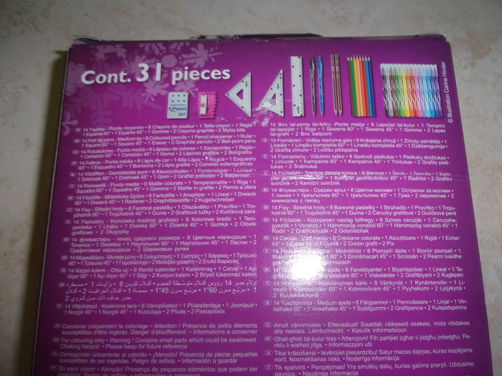 Pochette de 31 pi&egrave;ces Maped Tatoo (Neuve) Jeux / jouets