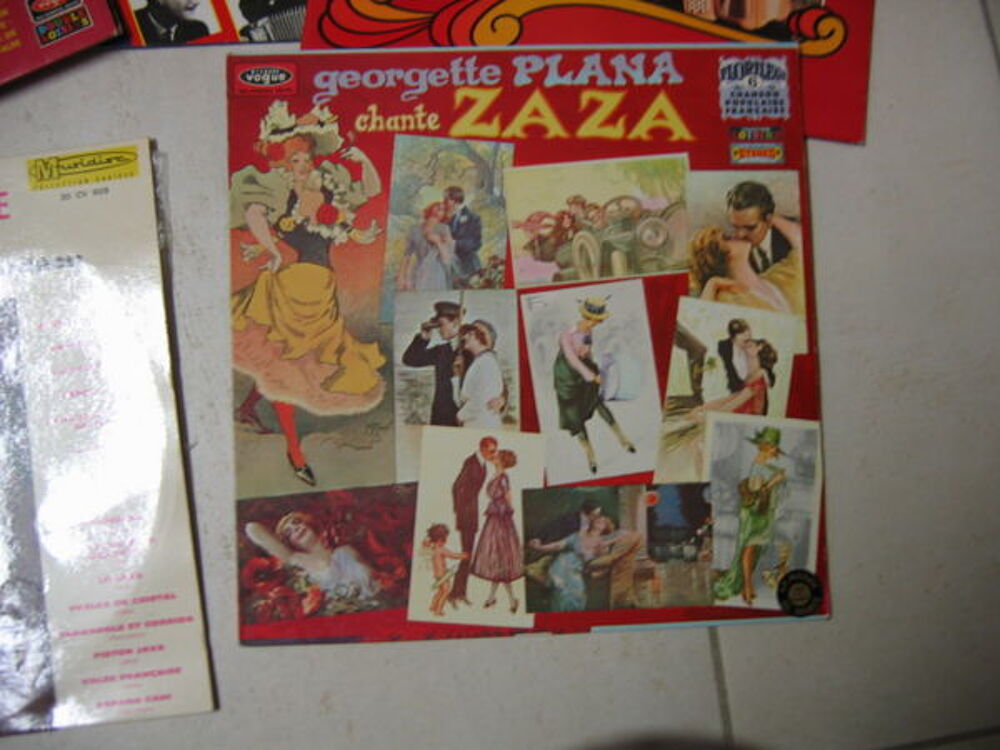 Lot de 8 disques 33T d'accord&eacute;on CD et vinyles