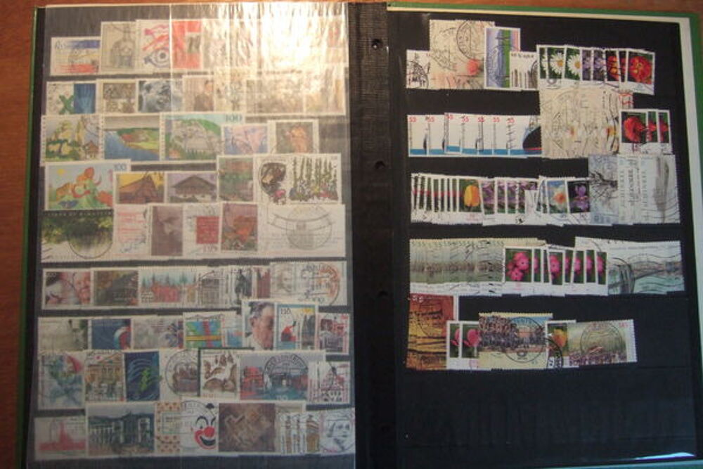 Album avec 1100 timbres diff&eacute;rent oblit&eacute;r&eacute; ALLEMAGNE 