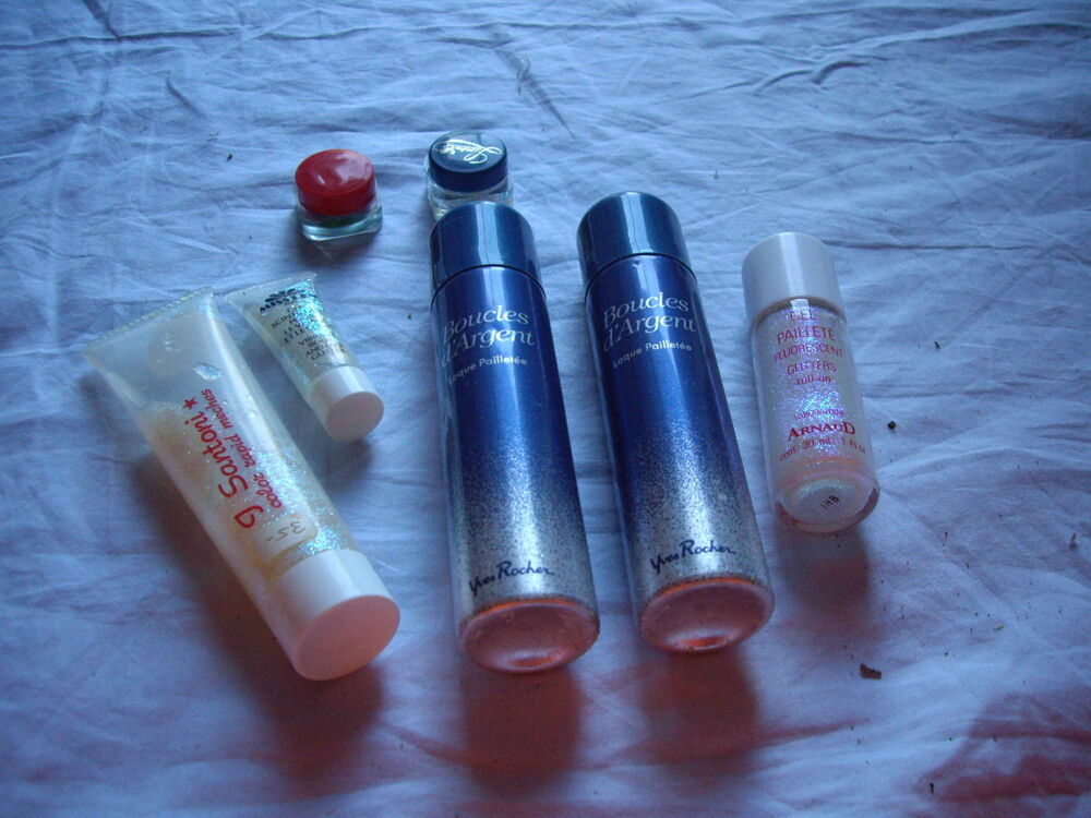 Lot de 2 Laques et 5 Gels Paillet&eacute;s &agrave; 1,50 € Décoration