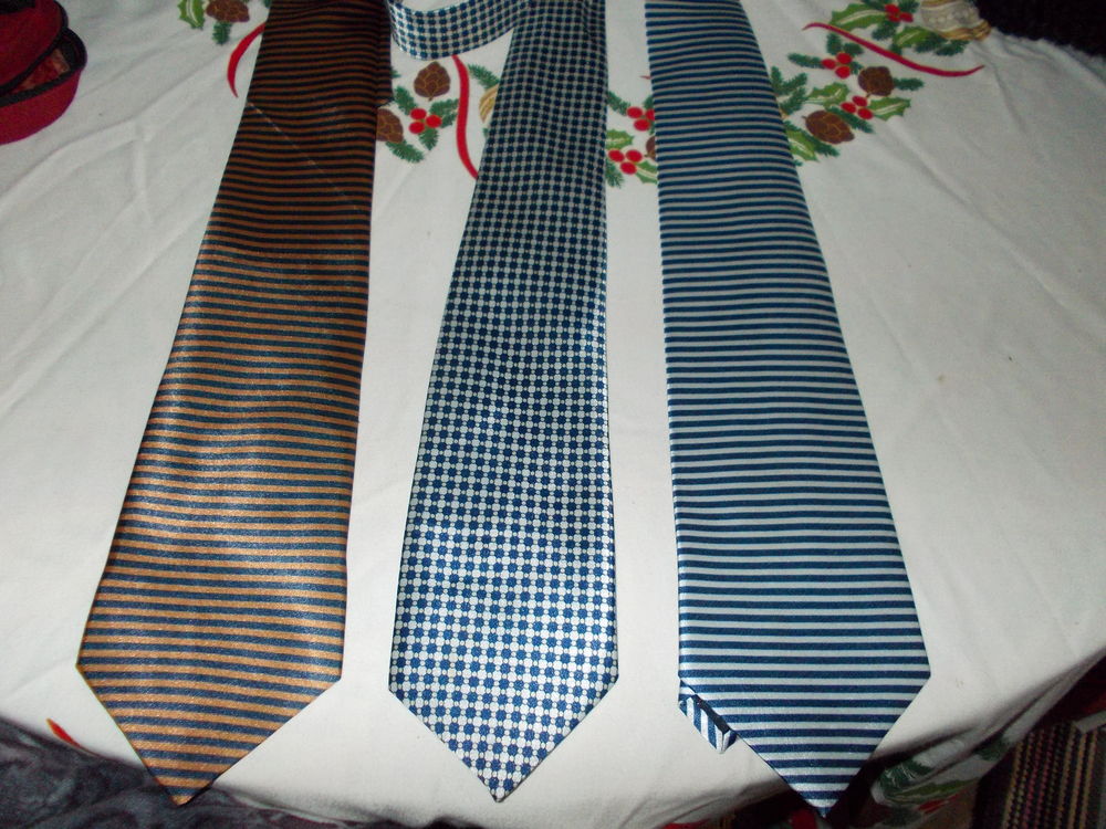 lot de 3 cravattes Vtements