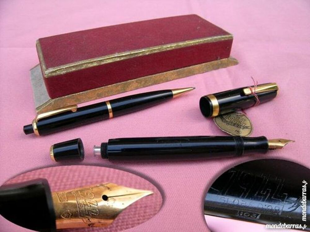 GLOBE D'OR 1944 PARURE RARE STYLOS ANCIENS PAR0001 Bijoux et montres