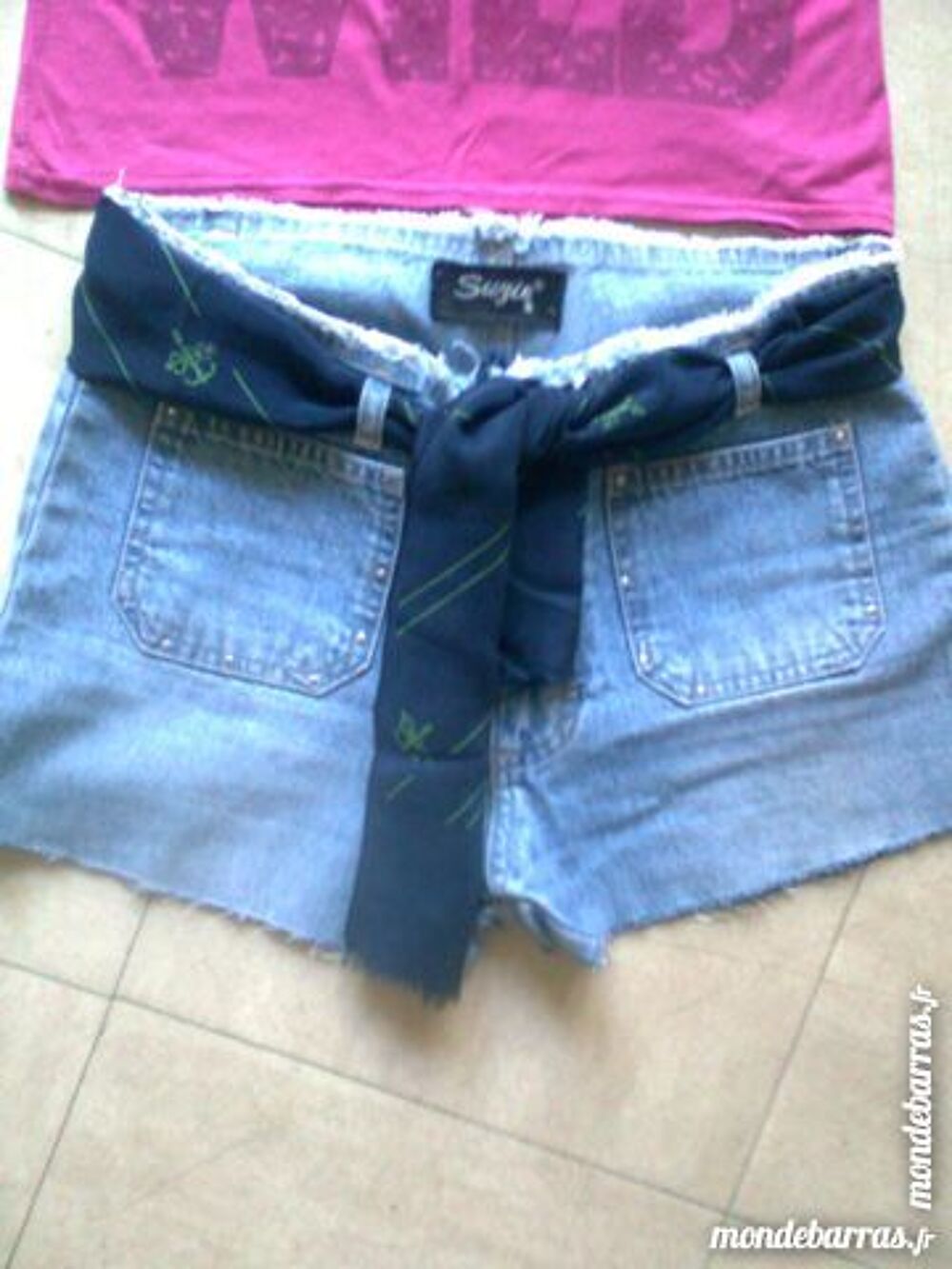 short en jean et tee-shirt - 36 - zoe Vêtements