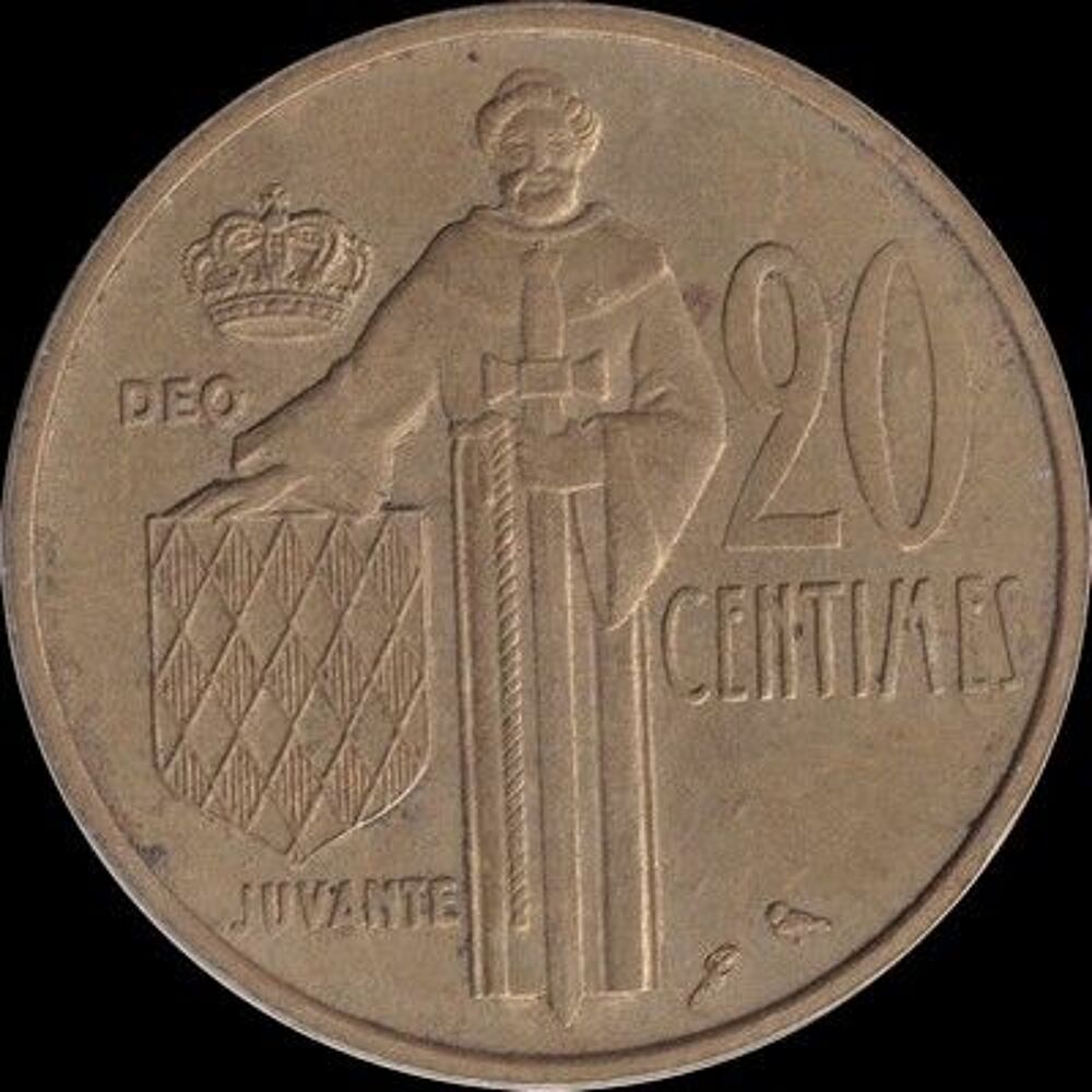 Monaco 20 centimes 1962 
