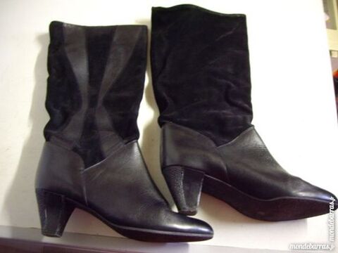 Bottes  talons Noir pt 39 9 Bouxwiller (67)